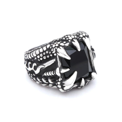 Gothic Dragon Claw Ring