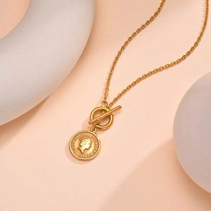 Queen Elizabeth Medallion Necklace