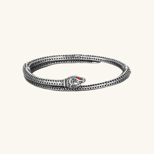 Retro Wikinger Schlangen Manschettenarmband