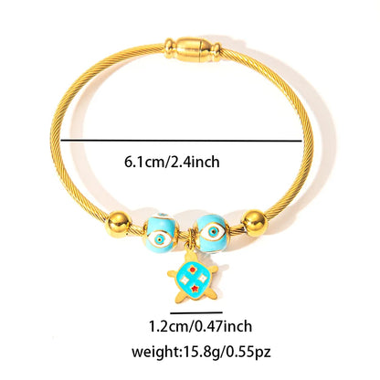 Armband mit Herzanhänger „Böses Auge“
