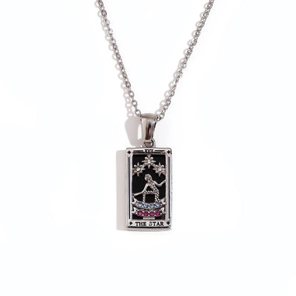 Waterproof Tarot Symbol Necklace