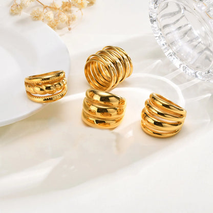 The Chunky Gold Dome Ring