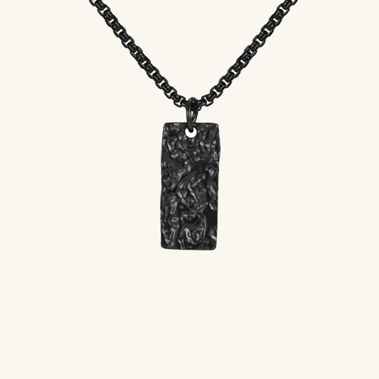 Geometric Rectangular Pendant Necklace