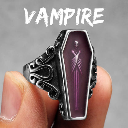 Gothic Vampire Coffin Ring