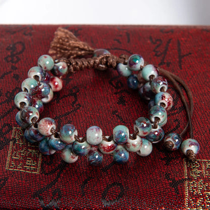 Handmade Ceramic Beaded Bracelet