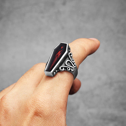 Gothic Vampire Coffin Ring