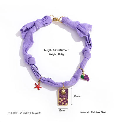 Waterproof Silk-Feel Scarf Anklet