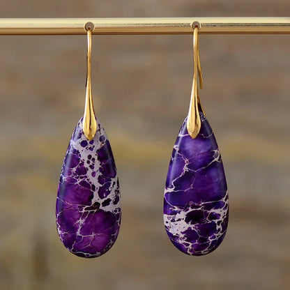 Bohemian Emperor Stone Earrings