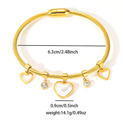 Armband mit Herzanhänger „Böses Auge“