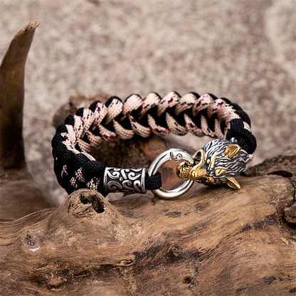 Odin's Wolf Viking Paracord Bracelet