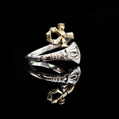 Dainty 925 Sterling Silver Ankh Ring