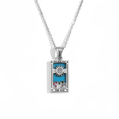 Waterproof Tarot Symbol Necklace