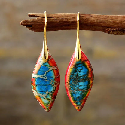 Bohemian Emperor Stone Earrings
