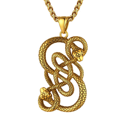 Norse God Loki's Serpent Amulet