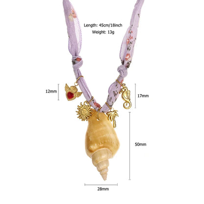 Ocean Scarf Necklace