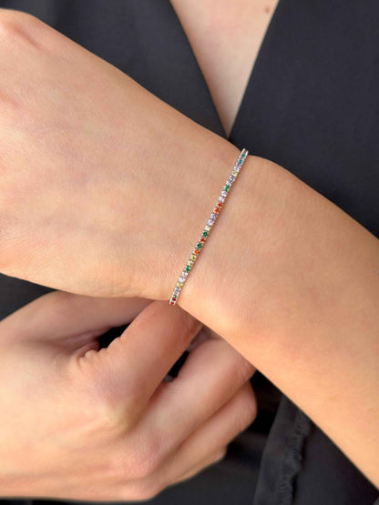 Tennis Silver Bracelet