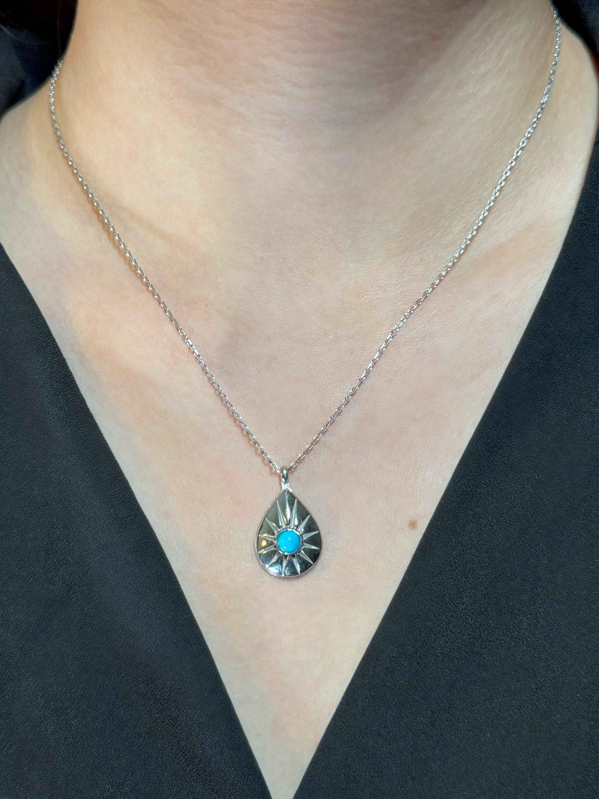 Drop Silver Necklace