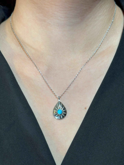 Drop Silver Necklace