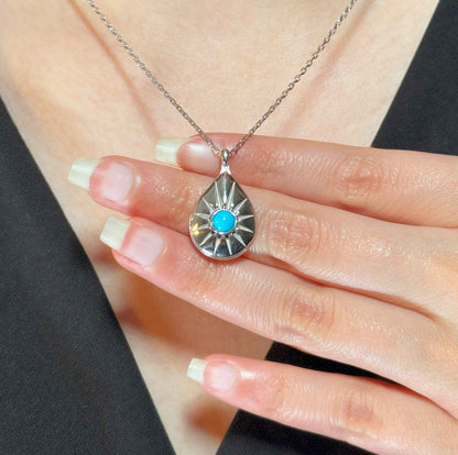 Drop Silver Necklace