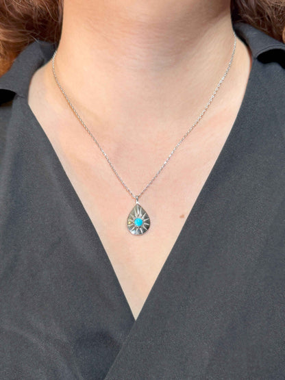 Drop Silver Necklace