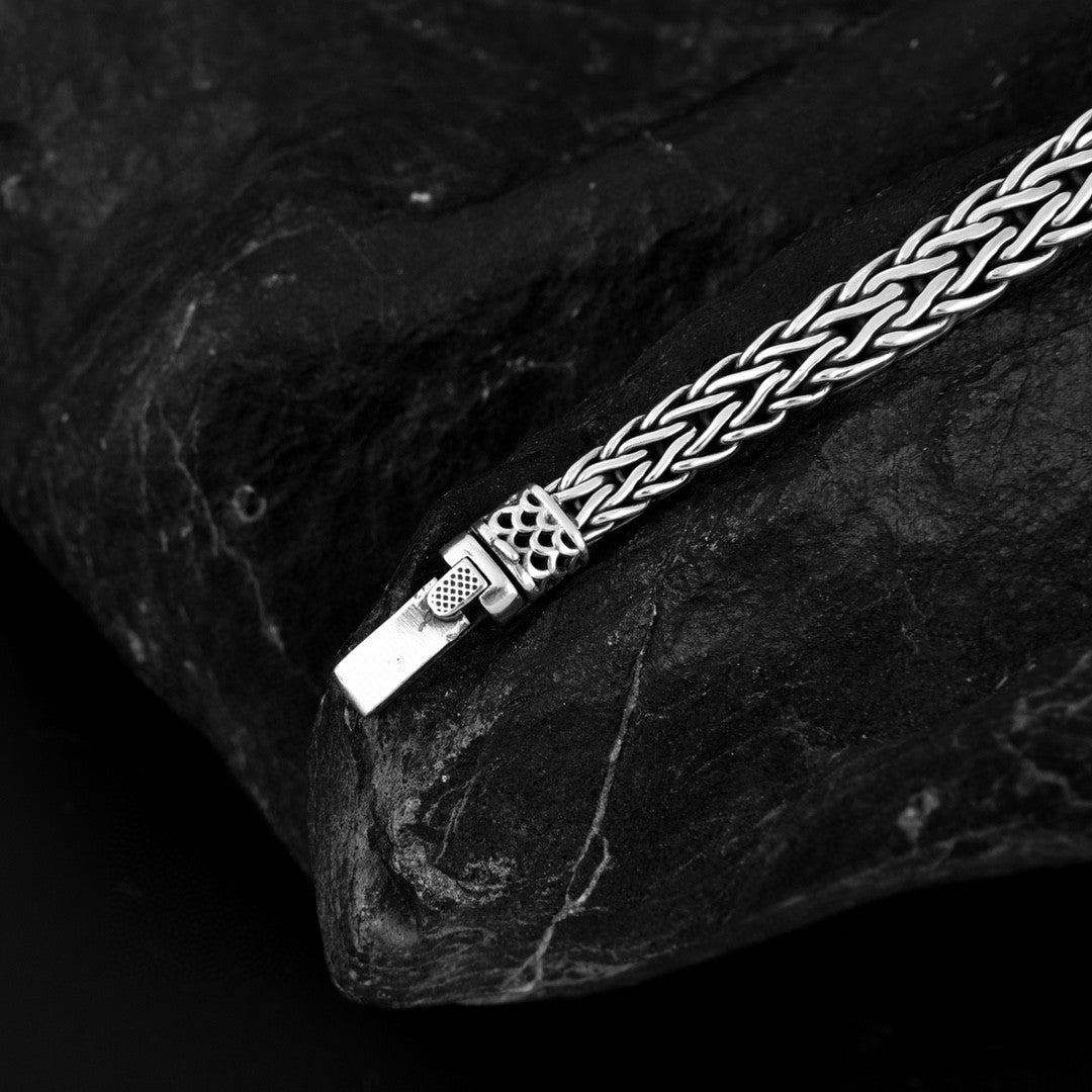 925 Sterling Silver Fashion Hand Weaving Bracelet