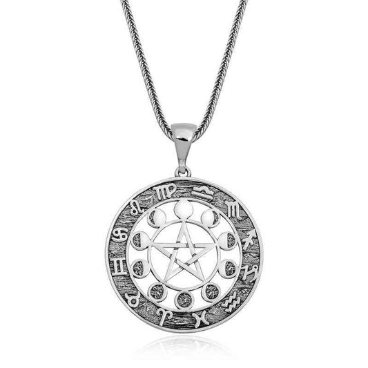 12 Zodiac Silver Necklace