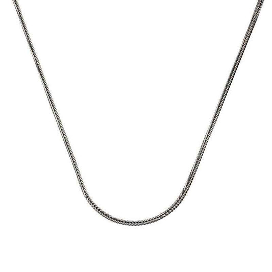2 mm Fox Tail 55 Cm Silver Chain