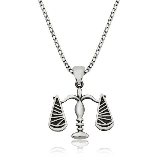 Collier en argent Balance de la Justice