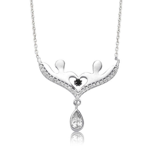 Lovers Women's Silver Necklace