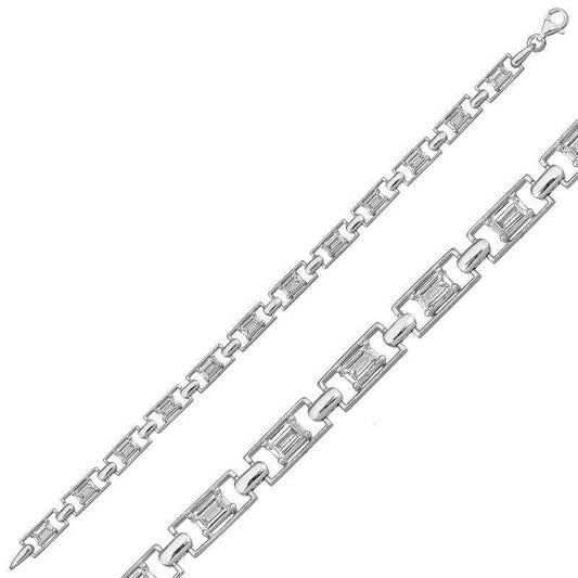 Baguet Waterway Women's Silver Bracelet