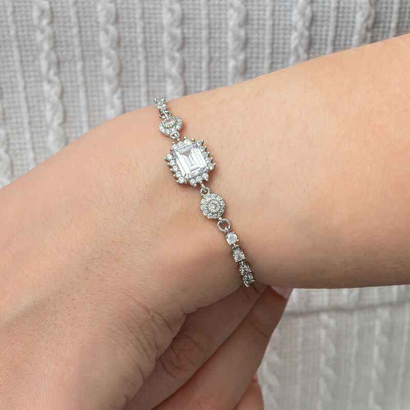 Baguette Waterway Women's Silver Bracelet