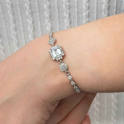 Baguette Waterway Women's Silver Bracelet