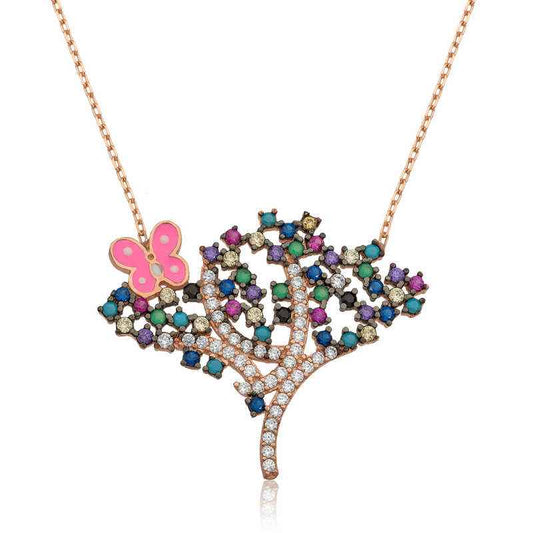 Spring Tree Women's Silver Necklace