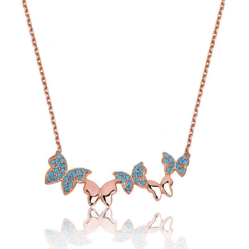 Butterfly Women's Silver Necklace