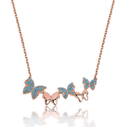 Butterfly Women's Silver Necklace