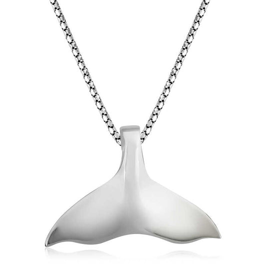 Collier en argent pour homme en forme de queue de poisson