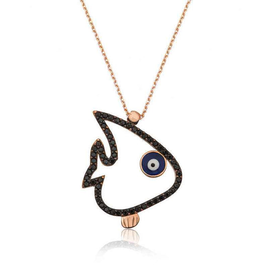Fish Women's Silver Necklace
