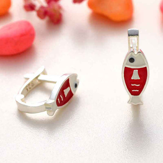 Fish Children's Silver Earring