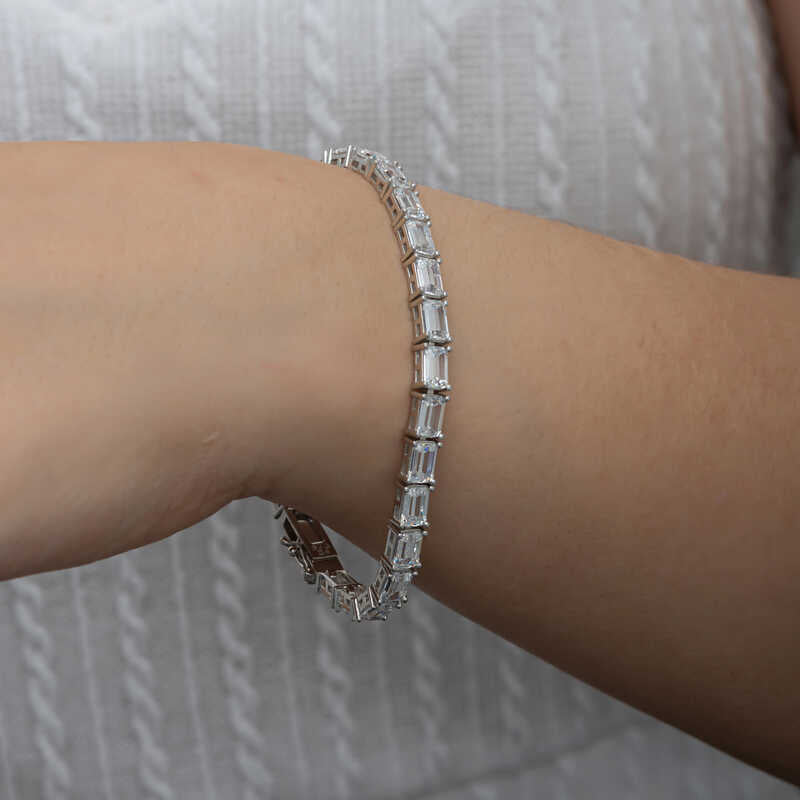 Bracelet en argent pour femme White Stone Waterway