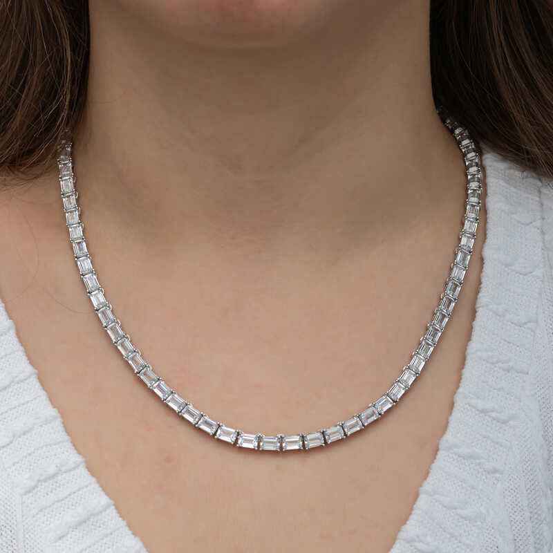 White Stone Waterway Women's Silver Set