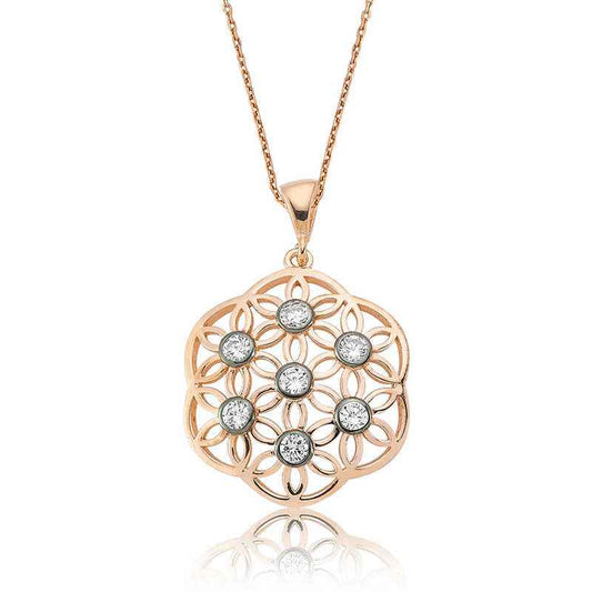 Flower of Life Women's Silver Necklace