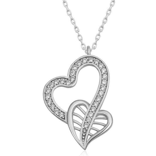 United Hearts Women's Silver Pendant
