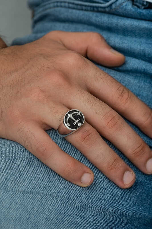 Anker Herren Silberring