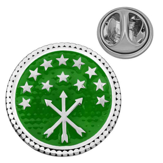 Circassian Flag Silver Pin