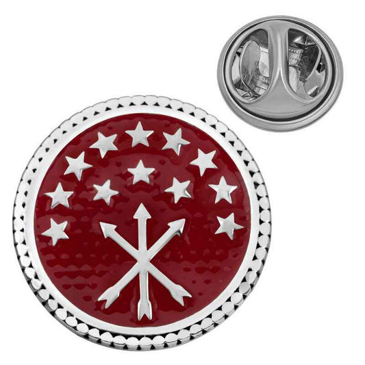 Circassian Flag Silver Pin