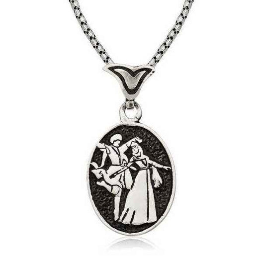 Circassian Men's Silver Necklace