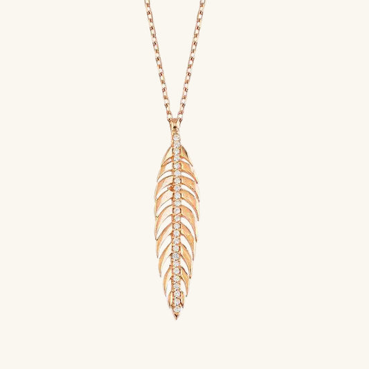 Walnut Leaf Women's Silver Pendant