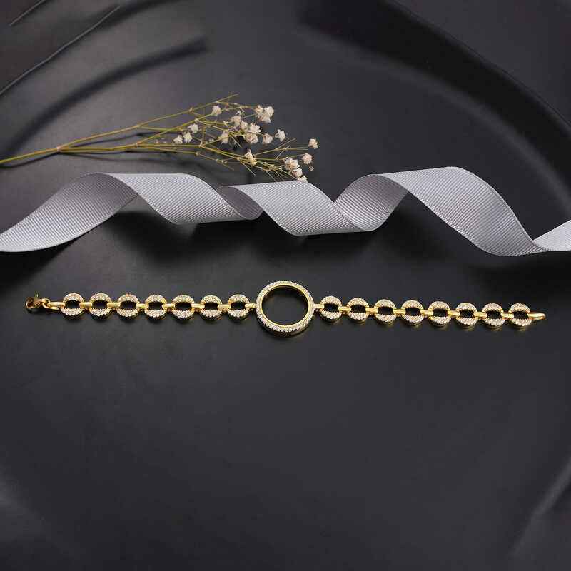 Gold Plated Quarter Wearable Women's Silver Bracelet
