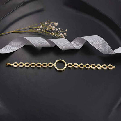 Gold Plated Quarter Wearable Women's Silver Bracelet
