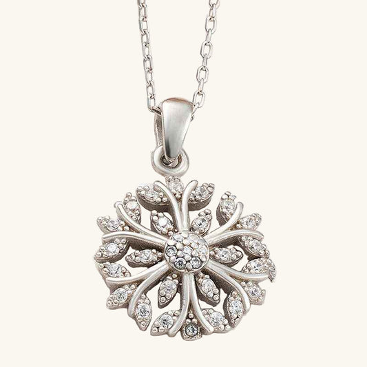 Flower Women's Silver Necklace